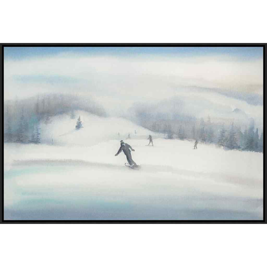 Leftbank Art Snowfall Hand Crafted Canvas Art