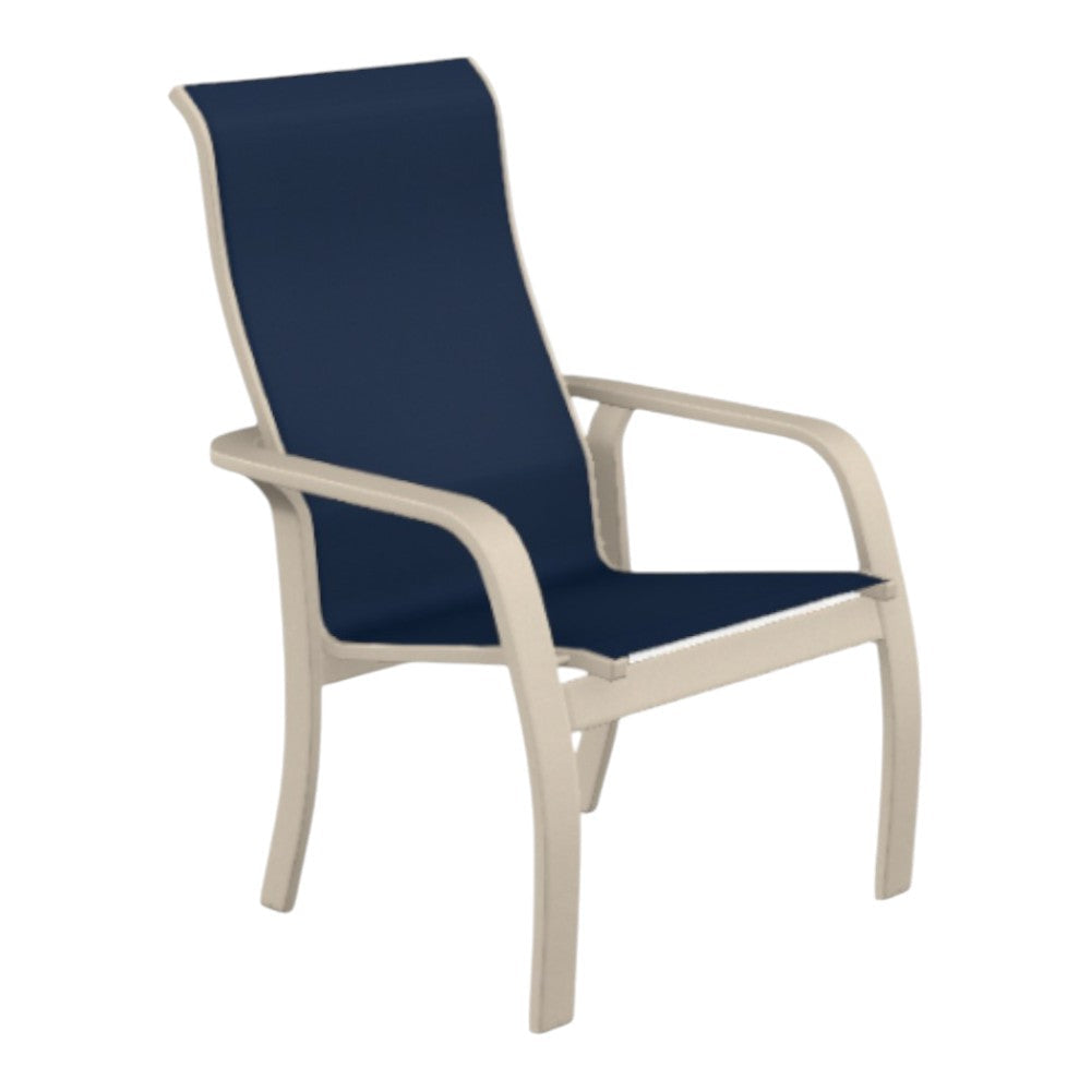 Telescope Soho Sling Stacking High Back Outdoor Arm Chair