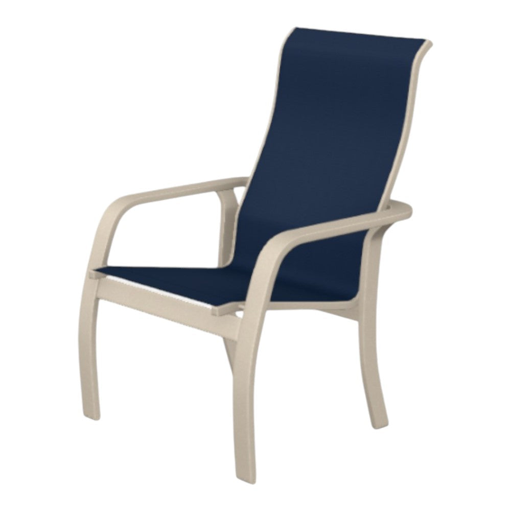 Telescope Soho Sling Stacking High Back Outdoor Arm Chair