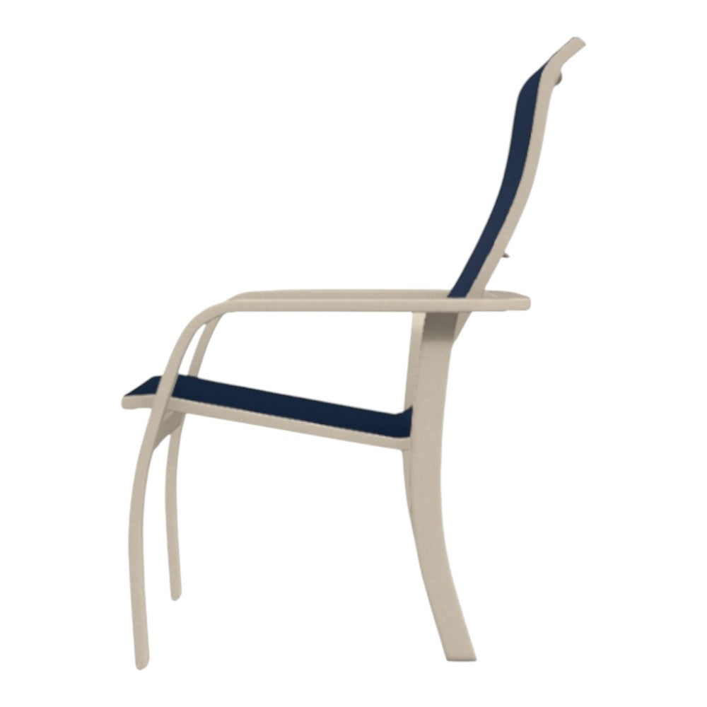 Telescope Soho Sling Stacking High Back Outdoor Arm Chair