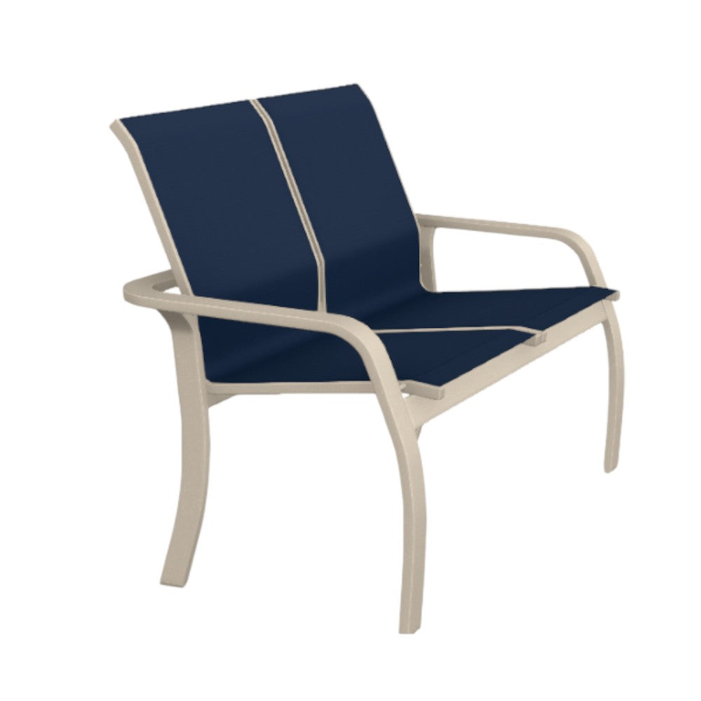 Telescope Soho Sling Stacking Two-Seater Outdoor Loveseat