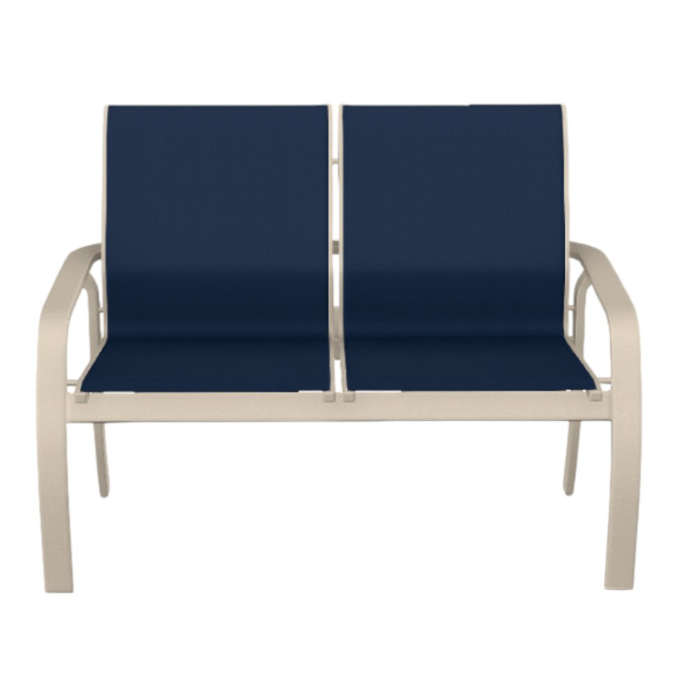 Telescope Soho Sling Stacking Two-Seater Outdoor Loveseat