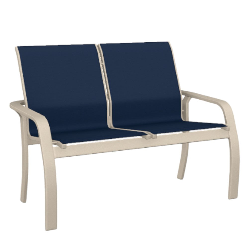 Telescope Soho Sling Stacking Two-Seater Outdoor Loveseat