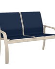 Telescope Soho Sling Stacking Two-Seater Outdoor Loveseat