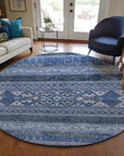 Addison Rugs Southwest Blue Washable Indoor-Outdoor Rug