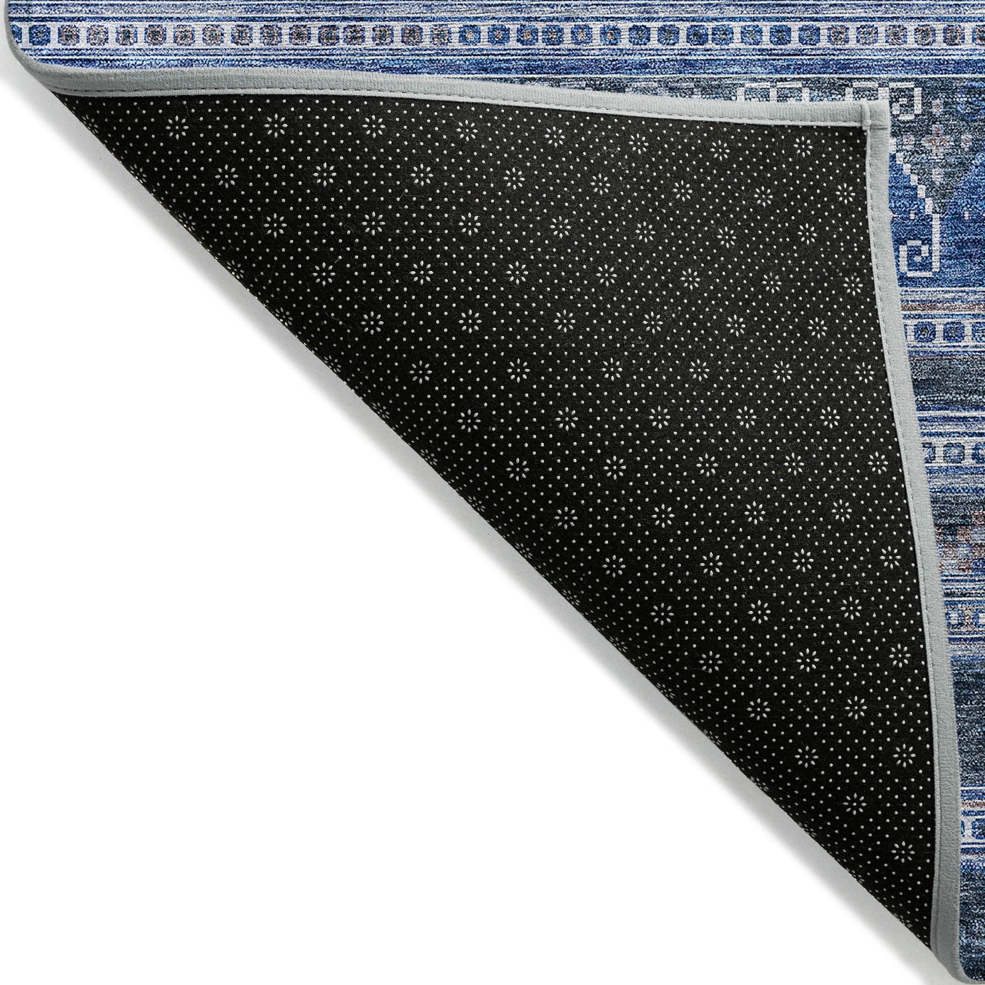Addison Rugs Southwest Blue Washable Indoor-Outdoor Rug