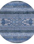 Addison Rugs Southwest Blue Washable Indoor-Outdoor Rug