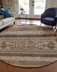 Addison Rugs Southwest Brown Washable Indoor-Outdoor Rug