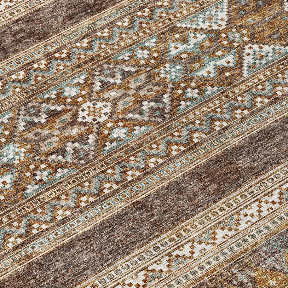 Addison Rugs Southwest Brown Washable Indoor-Outdoor Rug