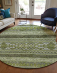 Addison Rugs Southwest Green Washable Indoor-Outdoor Rug