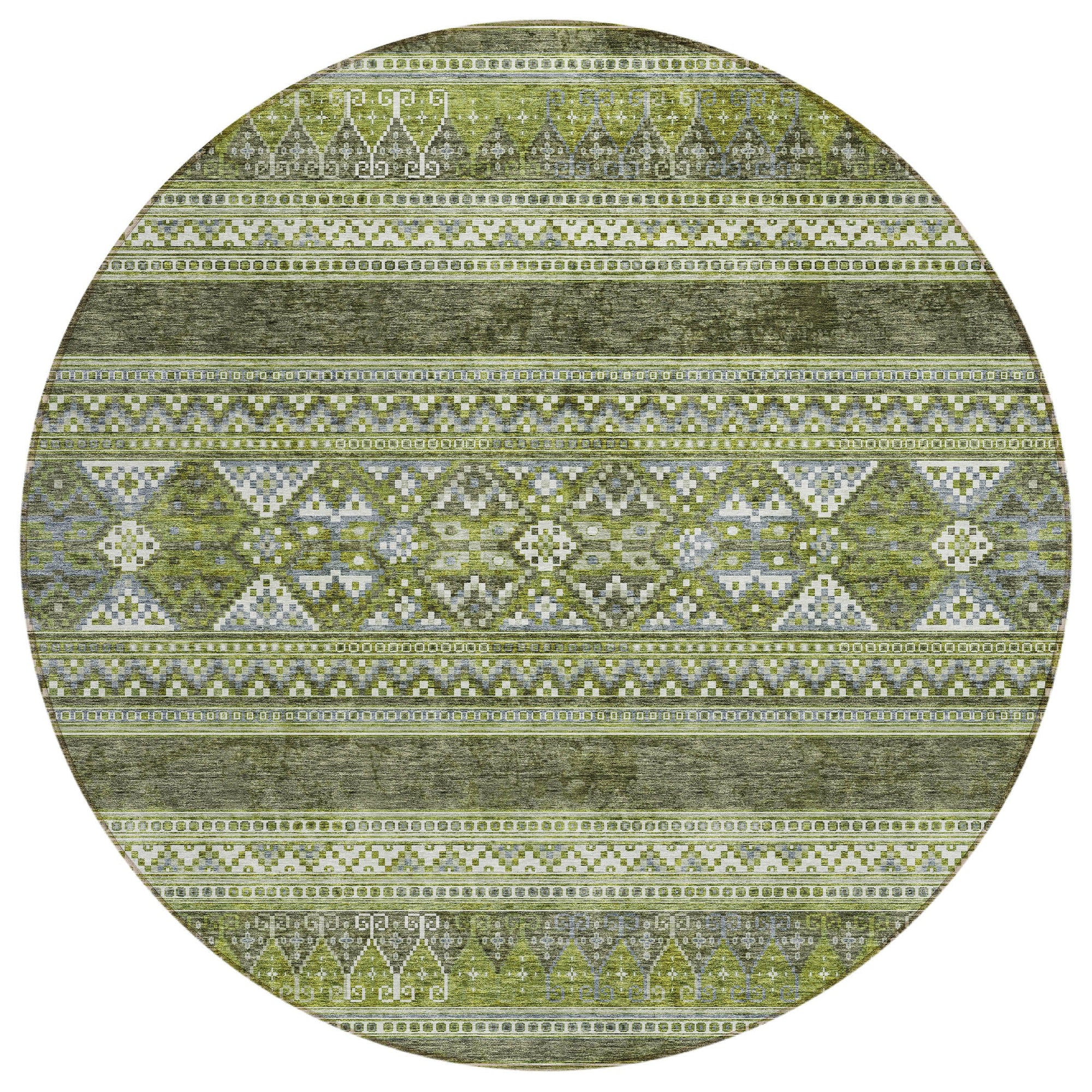 Addison Rugs Southwest Green Washable Indoor-Outdoor Rug
