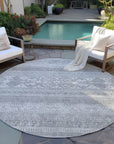 Addison Rugs Southwest Grey Washable Indoor-Outdoor Rug