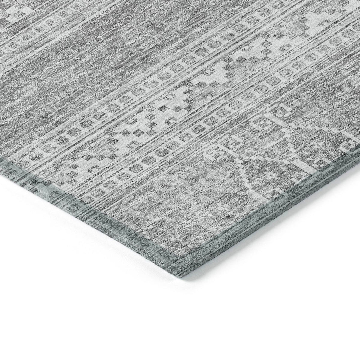 Addison Rugs Southwest Grey Washable Indoor-Outdoor Rug
