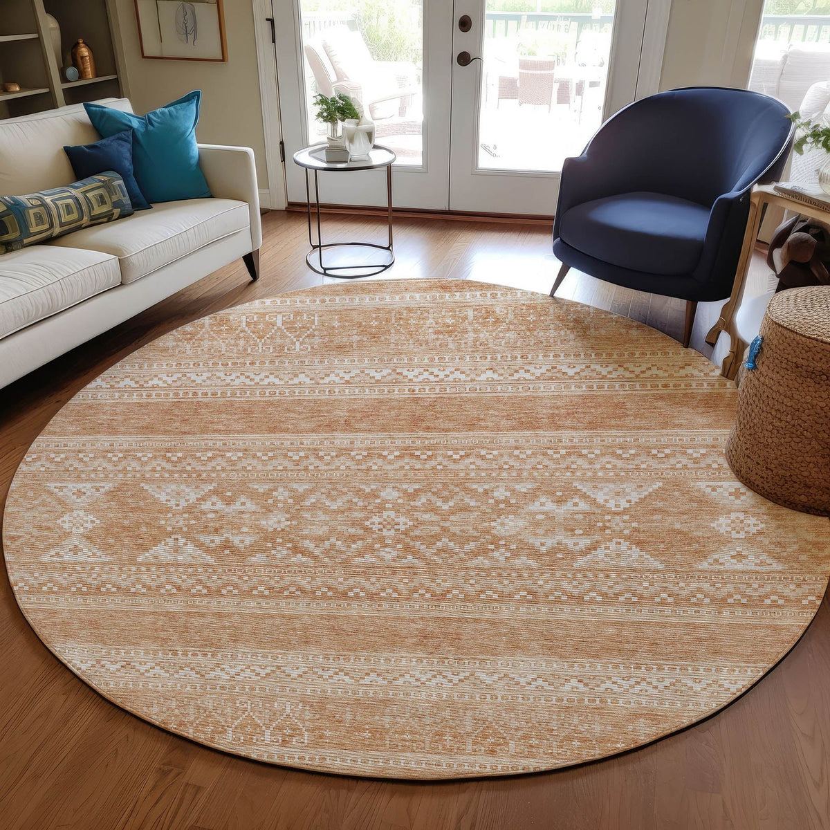 Addison Rugs Southwest Copper Washable Indoor-Outdoor Rug