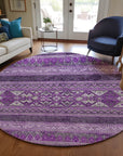 Addison Rugs Southwest Purple Washable Indoor-Outdoor Rug
