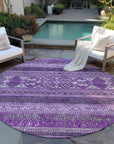 Addison Rugs Southwest Purple Washable Indoor-Outdoor Rug