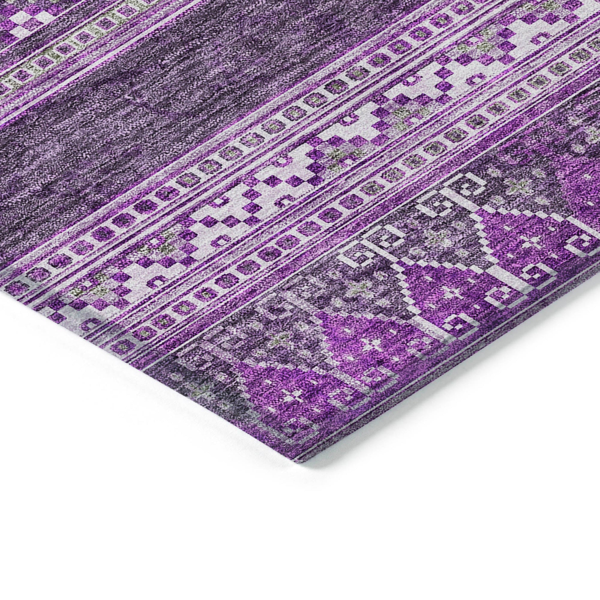 Addison Rugs Southwest Purple Washable Indoor-Outdoor Rug