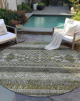Addison Rugs Southwest Taupe Washable Indoor-Outdoor Rug