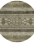 Addison Rugs Southwest Taupe Washable Indoor-Outdoor Rug