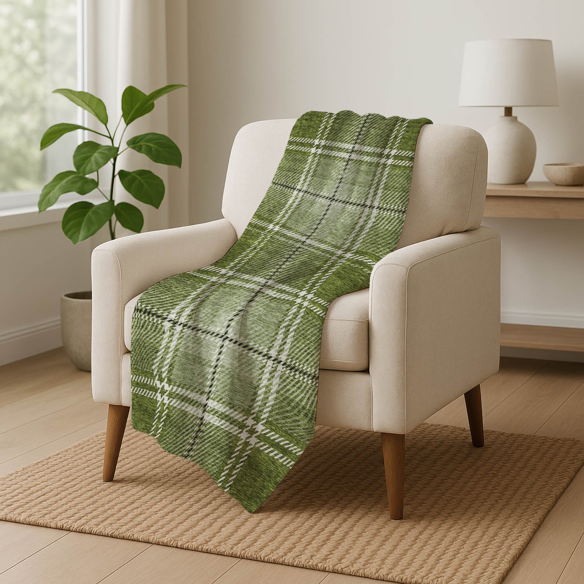 Addison Rugs Spiral Whispers 50" x 70" Throw Blanket