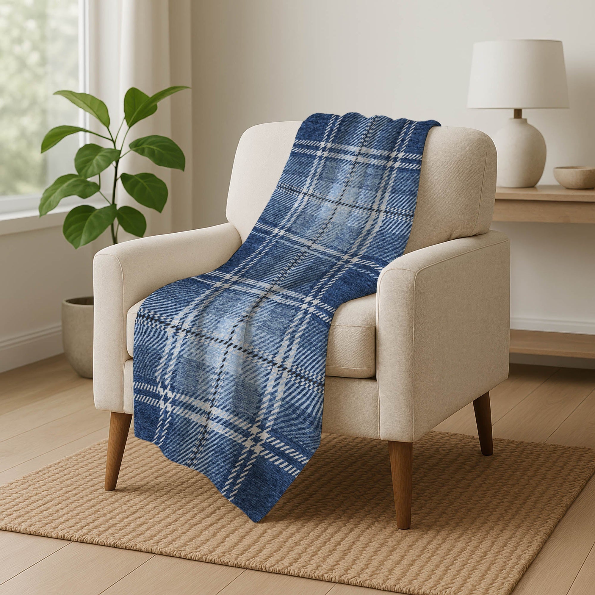 Addison Rugs Spiral Whispers 50" x 70" Throw Blanket