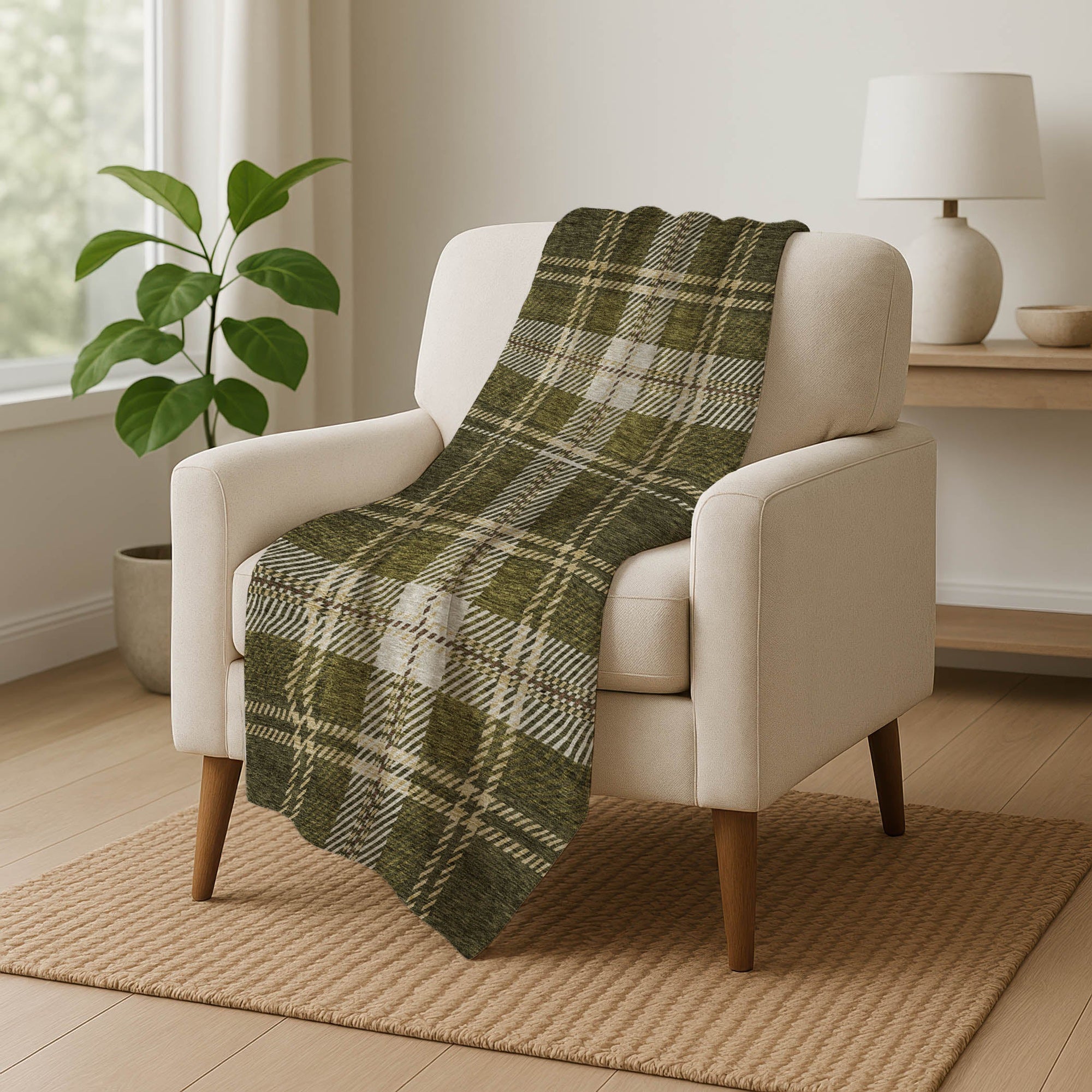 Addison Rugs Spiral Whispers 50" x 70" Throw Blanket