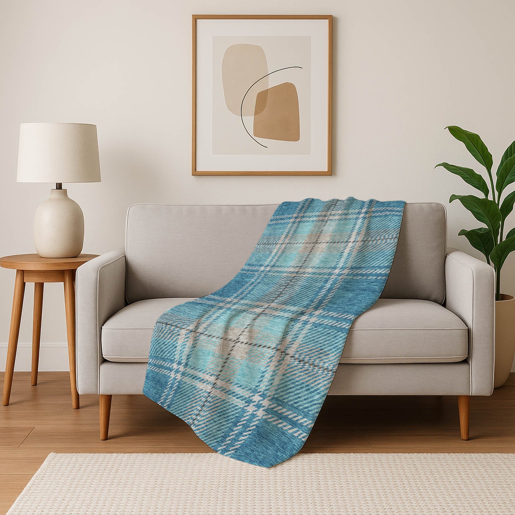 Addison Rugs Spiral Whispers 50" x 70" Throw Blanket