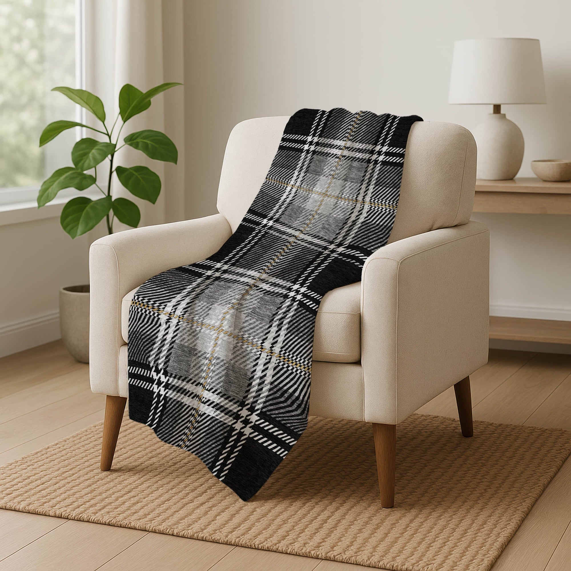 Addison Rugs Spiral Whispers 50" x 70" Throw Blanket