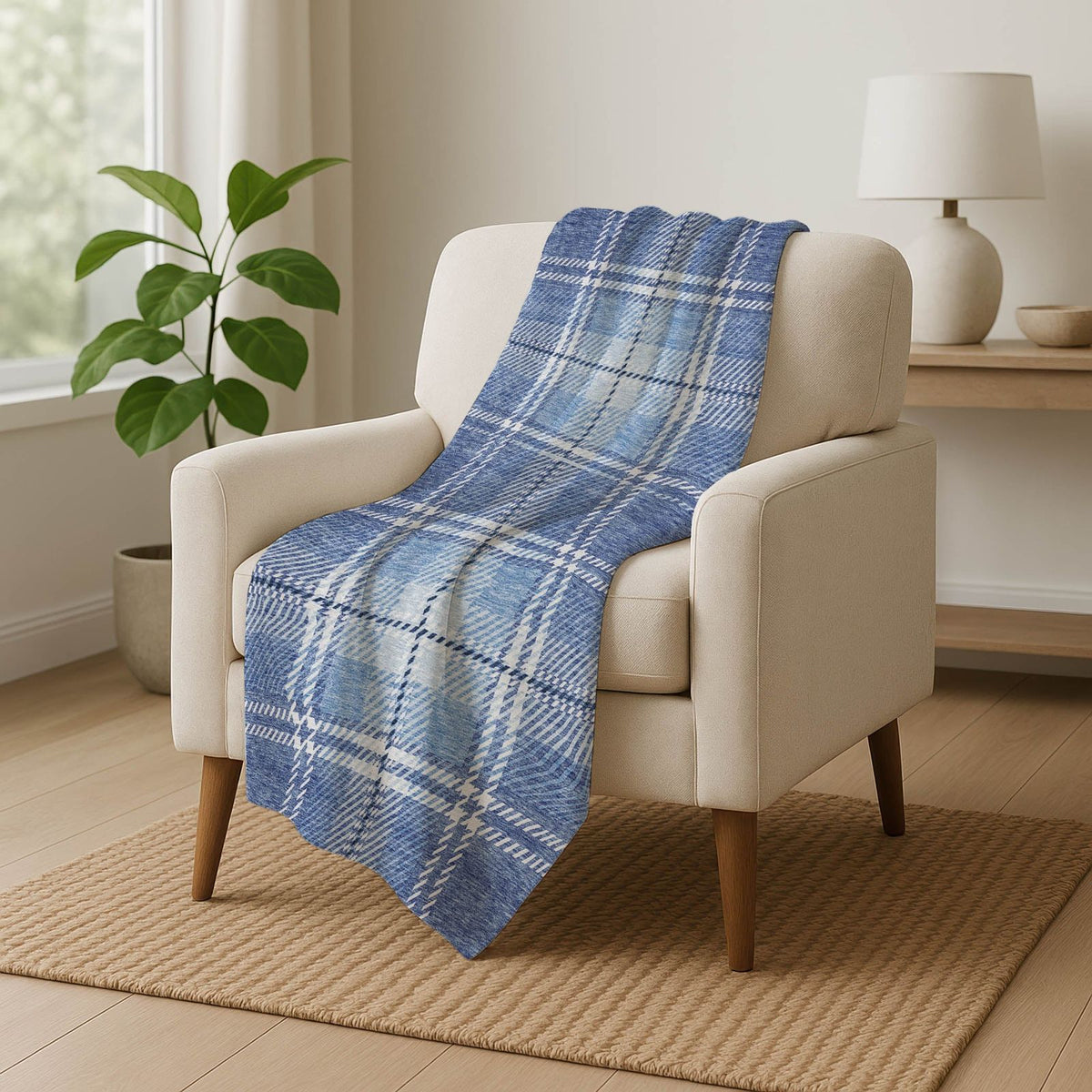 Addison Rugs Spiral Whispers 50" x 70" Throw Blanket