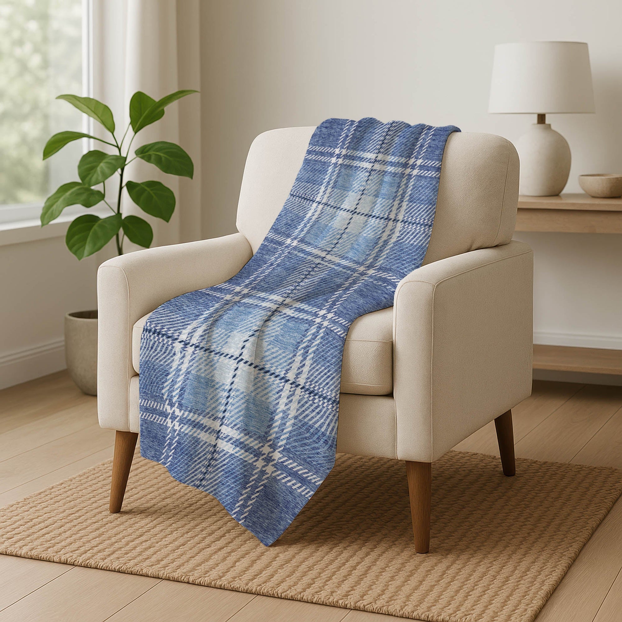 Addison Rugs Spiral Whispers 50" x 70" Throw Blanket