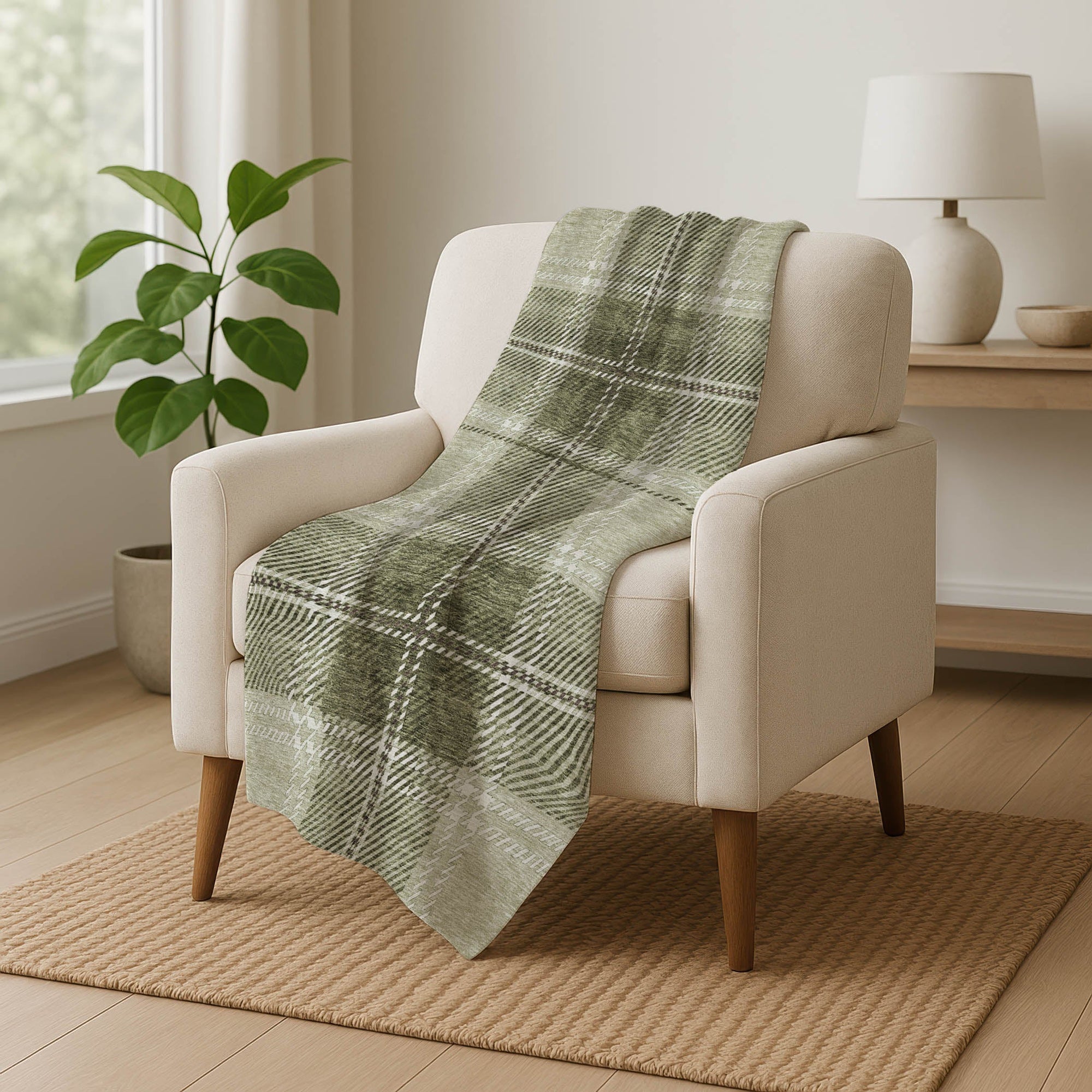 Addison Rugs Spiral Whispers 50" x 70" Throw Blanket