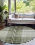 Addison Rugs Spiral Whispers Aloe Washable Indoor-Outdoor Rug