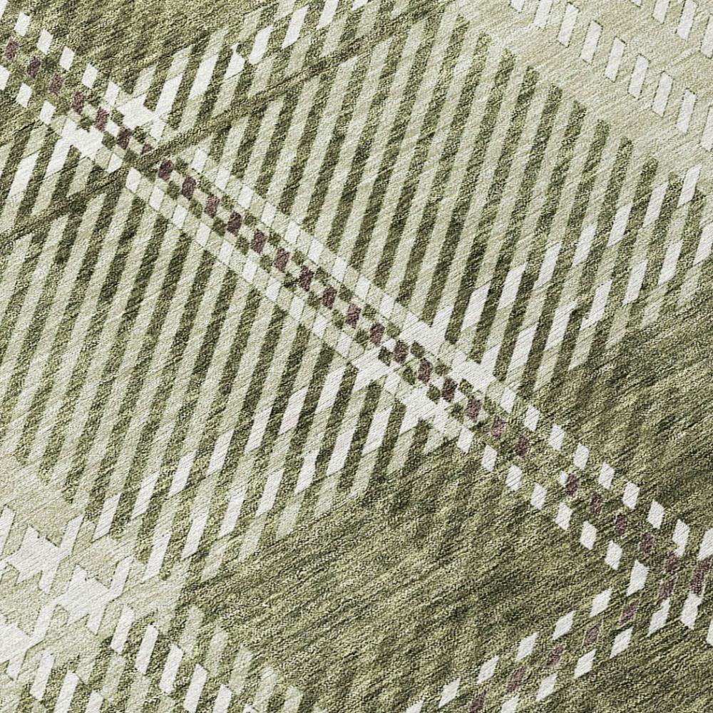 Addison Rugs Spiral Whispers Aloe Washable Indoor-Outdoor Rug