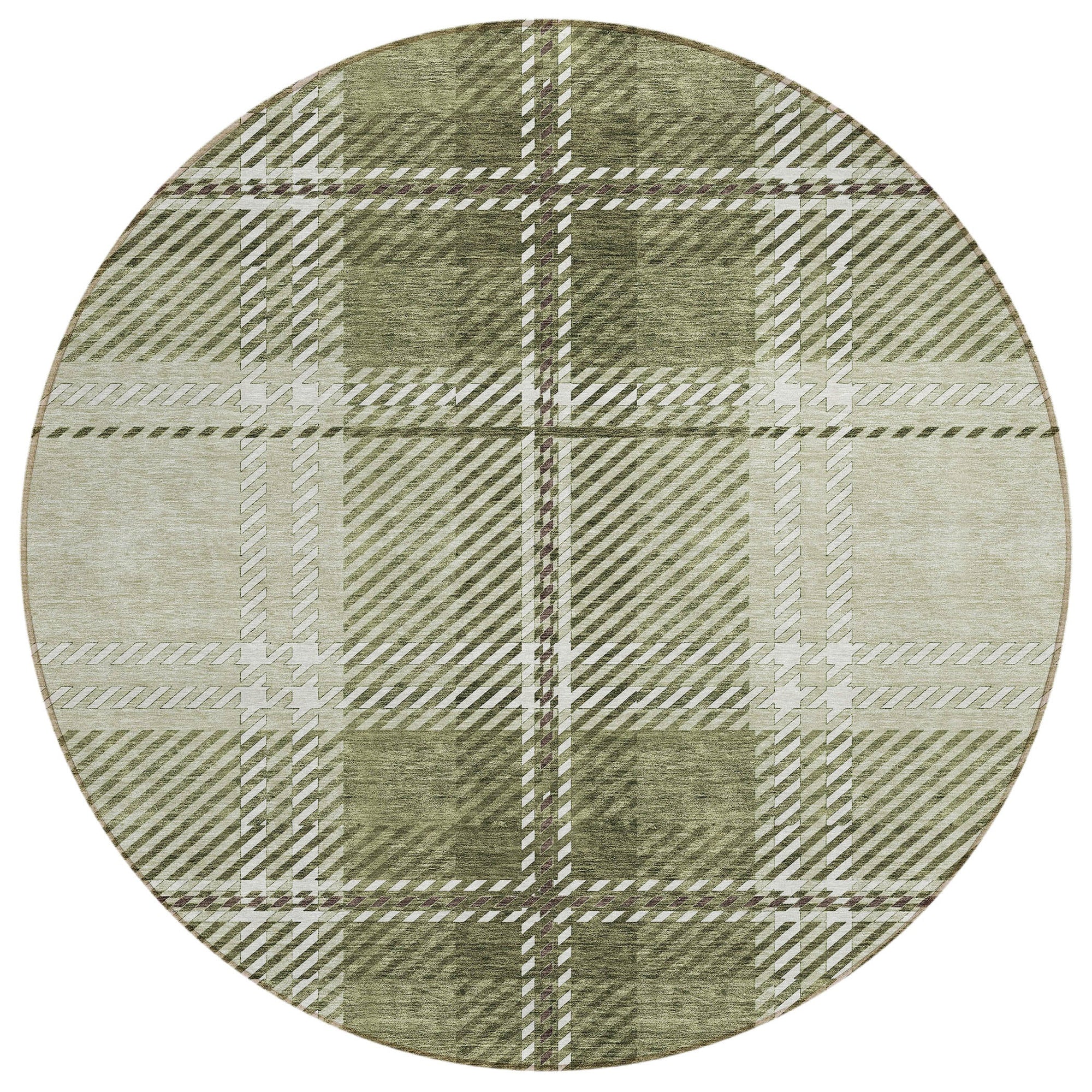Addison Rugs Spiral Whispers Aloe Washable Indoor-Outdoor Rug
