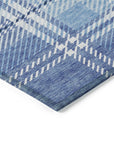 Addison Rugs Spiral Whispers Blue Washable Indoor-Outdoor Rug