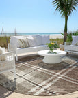 Addison Rugs Spiral Whispers Brown Washable Indoor-Outdoor Rug