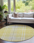Addison Rugs Spiral Whispers Gold Washable Indoor-Outdoor Rug