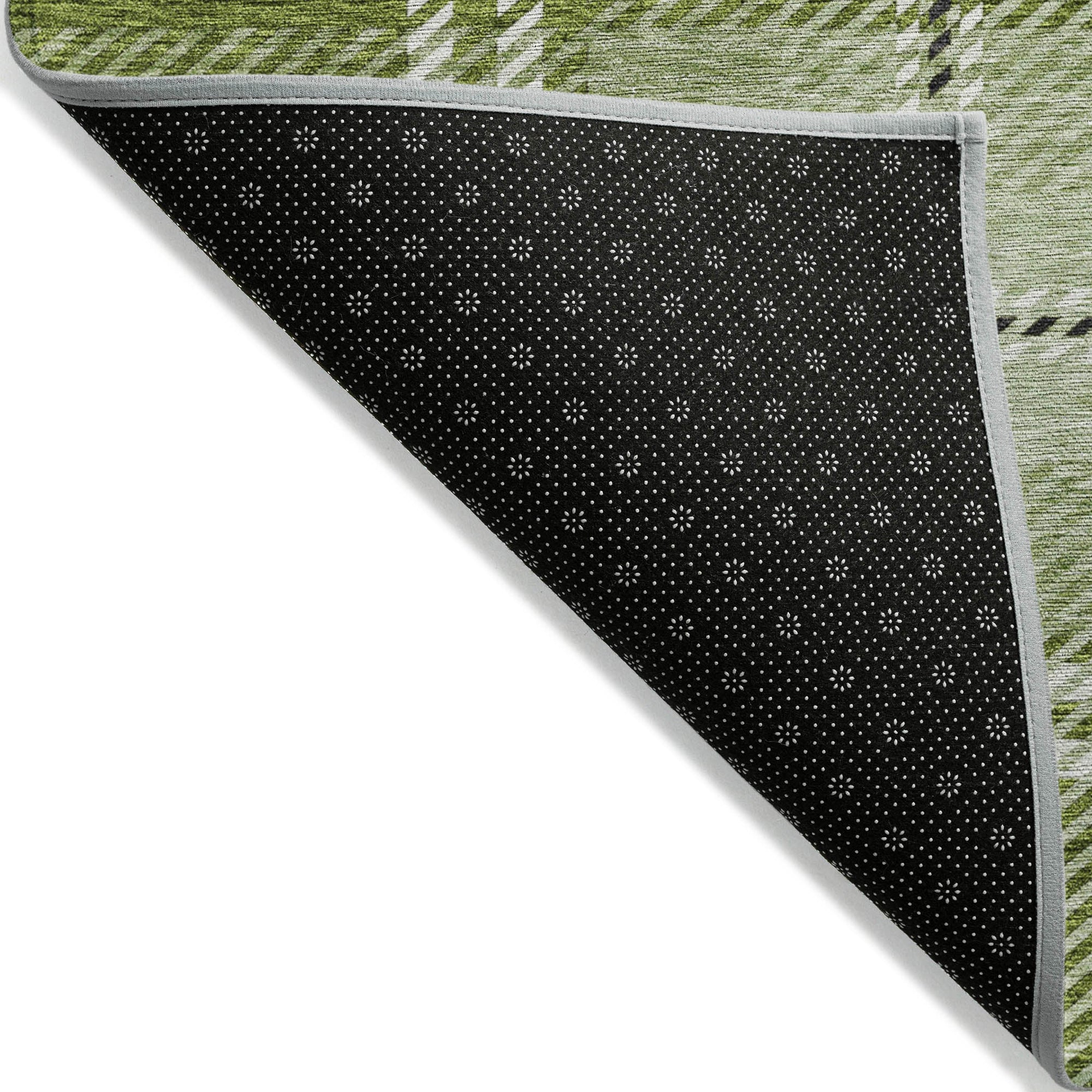 Addison Rugs Spiral Whispers Green Washable Indoor-Outdoor Rug