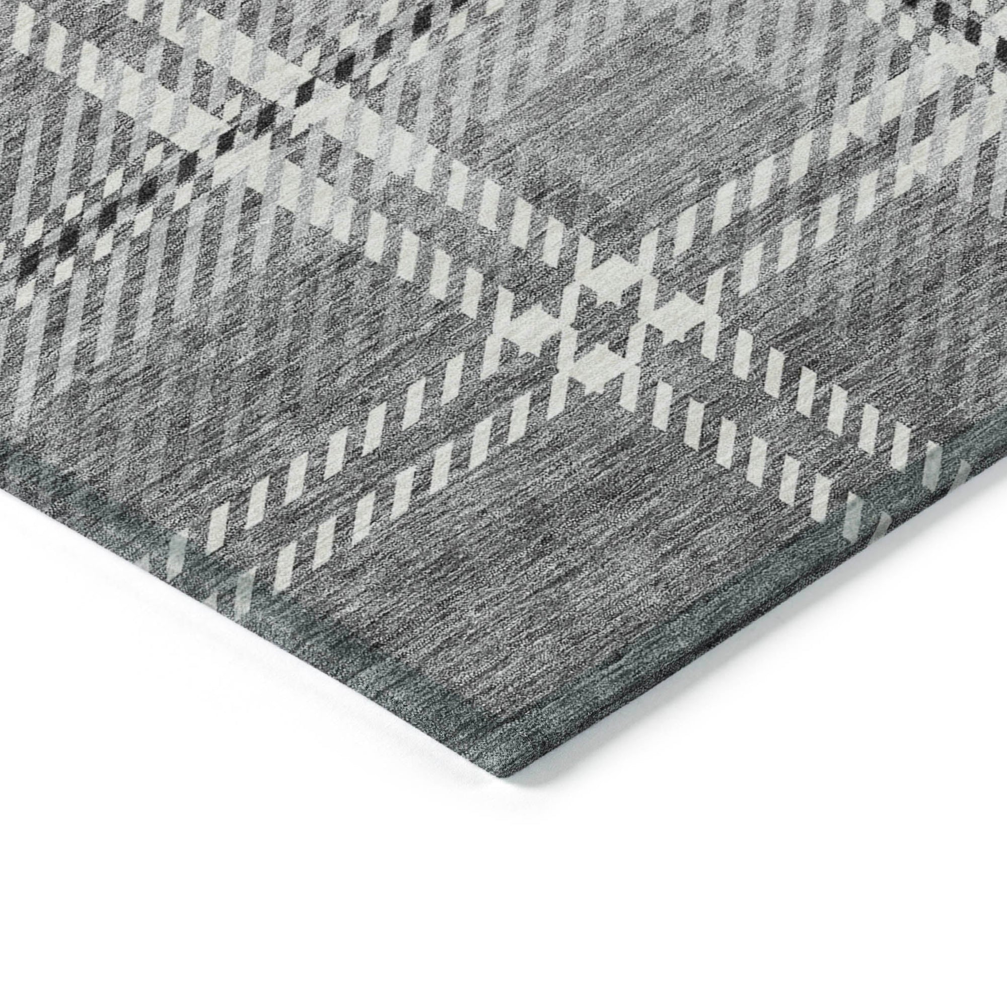 Addison Rugs Spiral Whispers Grey Washable Indoor-Outdoor Rug