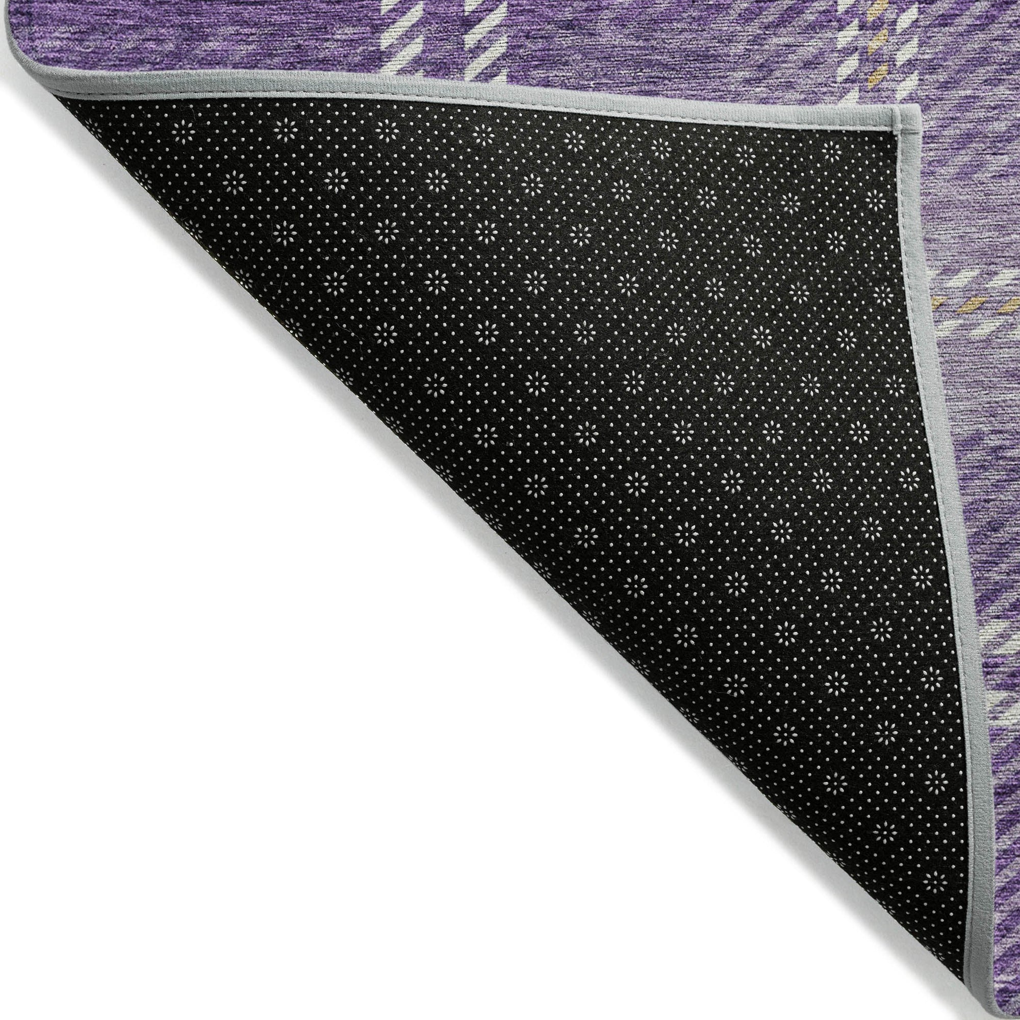 Addison Rugs Spiral Whispers Purple Washable Indoor-Outdoor Rug