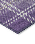 Addison Rugs Spiral Whispers Purple Washable Indoor-Outdoor Rug