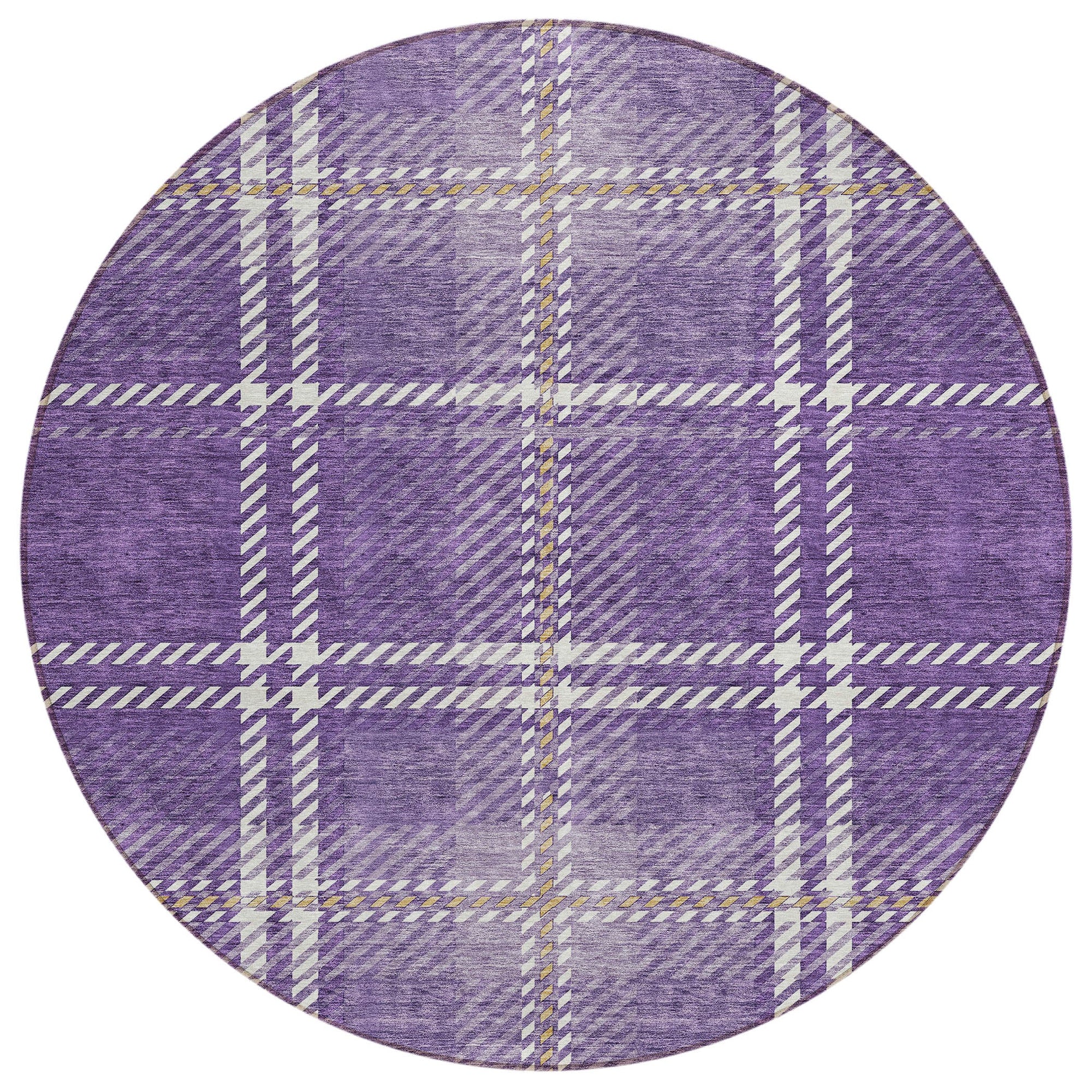 Addison Rugs Spiral Whispers Purple Washable Indoor-Outdoor Rug