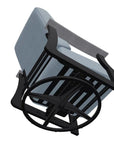 St. Catherine Cushion Swivel Rocker Polymer Arm