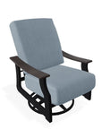 St. Catherine Cushion Swivel Rocker Polymer Arm