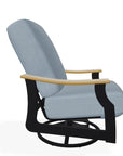 St. Catherine Cushion Swivel Rocker Polymer Arm