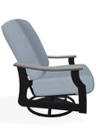 St. Catherine Cushion Swivel Rocker Polymer Arm