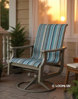 St. Catherine Supreme Swivel Rocker MGP Arms-Outdoor Accent Chairs-Telescope-LOOMLAN