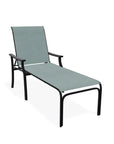 St. Catherine Lay-Flat Chaise Marine Grade Polymer Arms