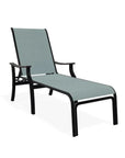 St. Catherine Sling Lay-Flat Chaise Polymer Arms