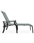 St. Catherine Sling Lay-Flat Chaise Polymer Arms